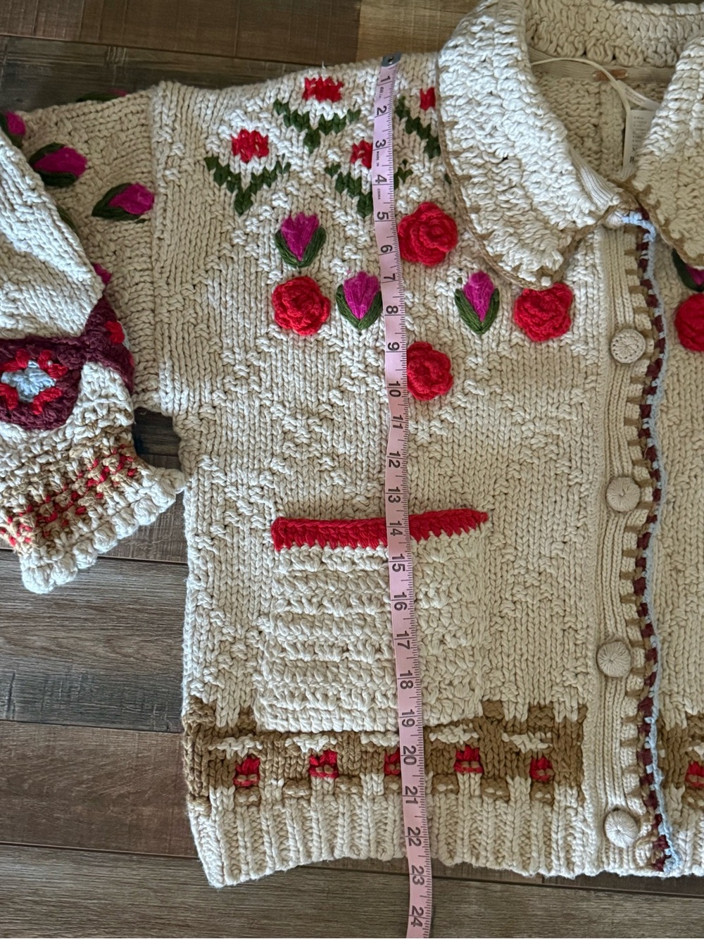 Free People Rosebud Cardigan size Medium - Picture 8 of 8